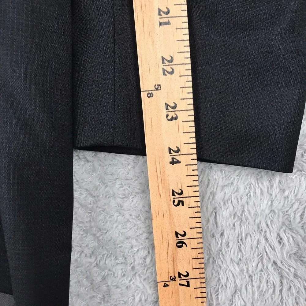 Peter Millar Sport Coat Mens 40R Black Micro Check Double Vented Blazer Jacket